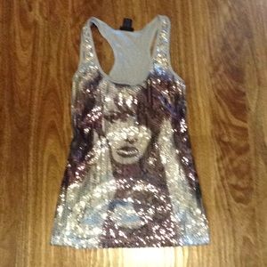 Sequin Tank Top